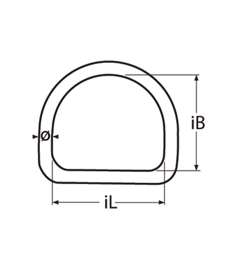 Marinetech D-Ring 3-15 mm