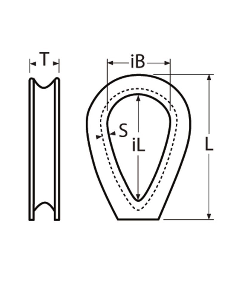 Marinetech Kous Gesloten 8mm