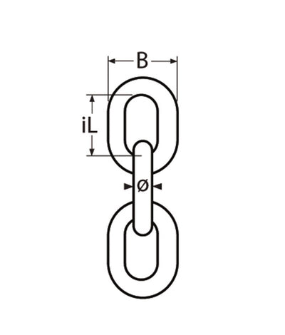 Marinetech Ankerketting 8mm DIN766