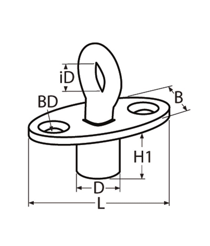 Marinetech Oogslot Inbouw 44mm