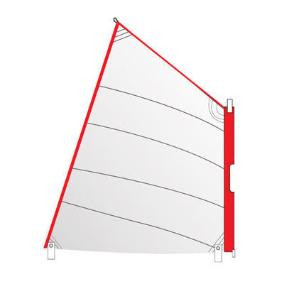 Optiparts Optimist Zeil wit