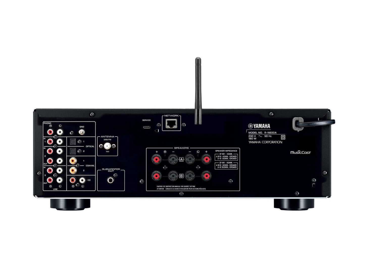 Yamaha R-N600A ZILVER