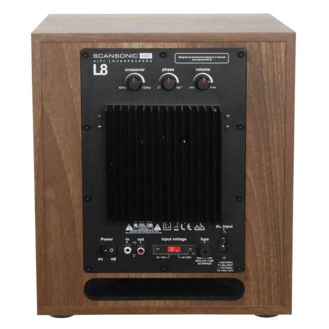 Scansonic L8 SUB walnoot