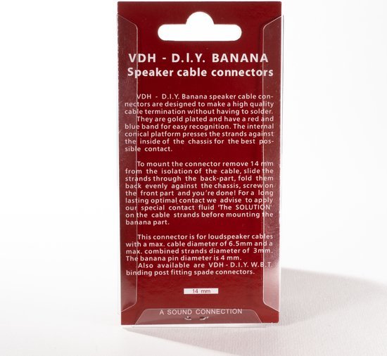 Van Den Hul Banana connector 3,0mm