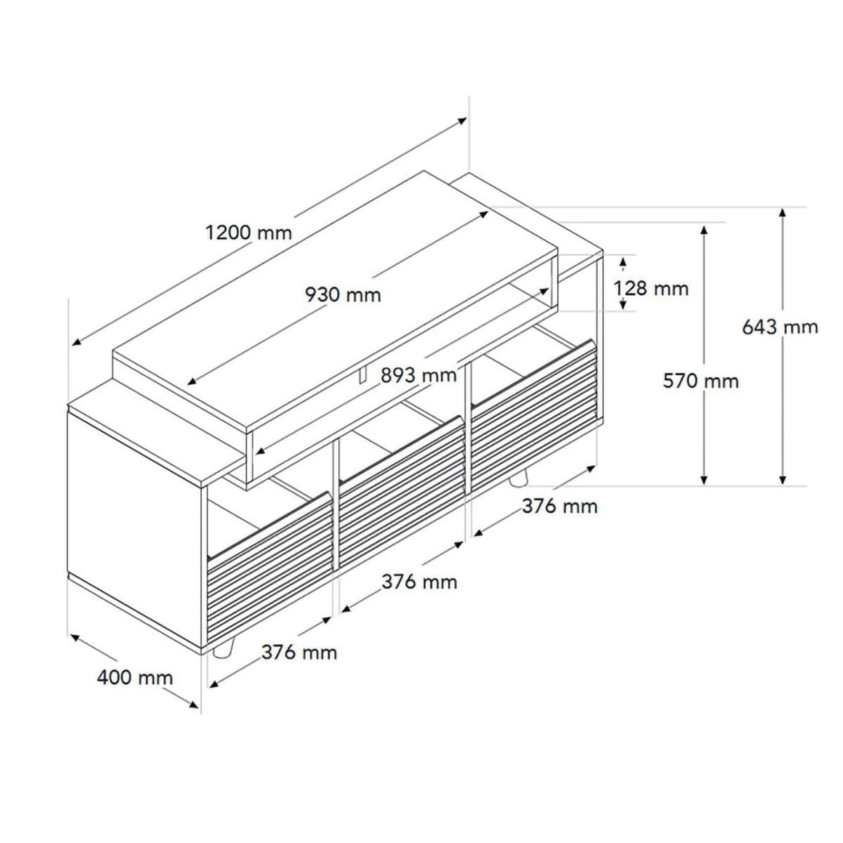 NorStone OSLO 1200 walnoot