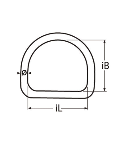 Marinetech D-Ring 3-15 mm