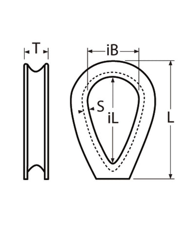 Marinetech Kous Gesloten 8mm