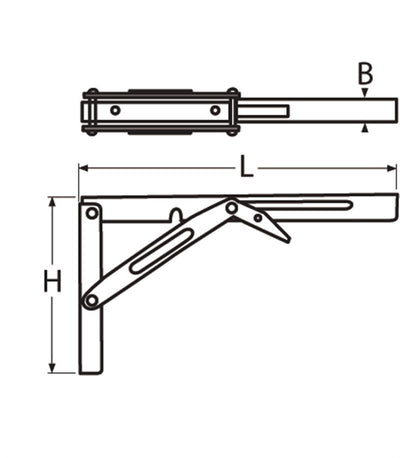 Marinetech Tafelbladhouder 165x305