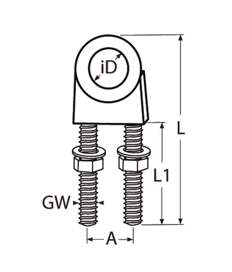 Marinetech U-Beugel 25 mm