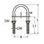 Marinetech U-Beugel M12x150