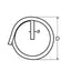 Marinetech Borgring Enkel 1,5x20mm