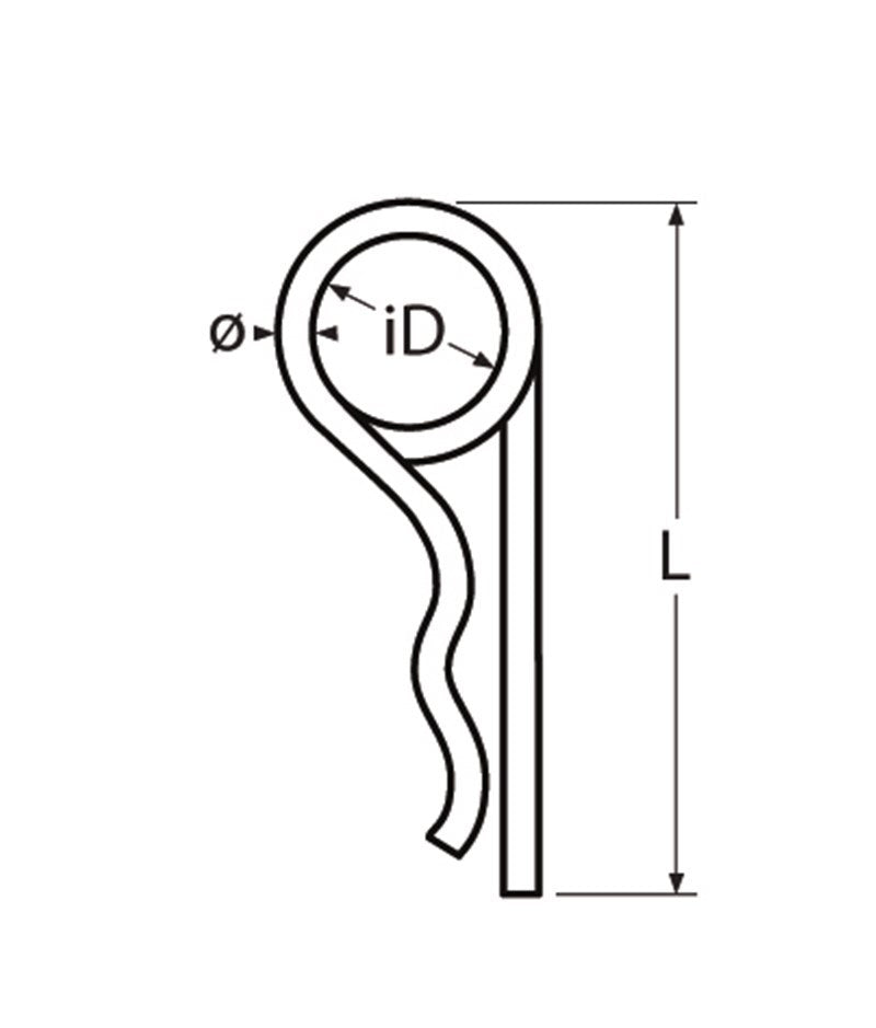 Marinetech Veerborgring 2,25x54 mm