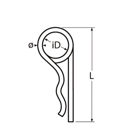 Marinetech Veerborgring 2,25x54 mm