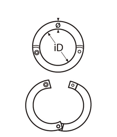 Marinetech Ring Scharnierend 8 mm
