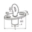 Marinetech Oogslot Inbouw 44mm