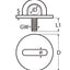 Marinetech Dekoog Rond 5mm / M6