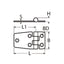 Marinetech Scharnier 68x38 mm