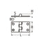 Marinetech Scharnier 38x38 mm