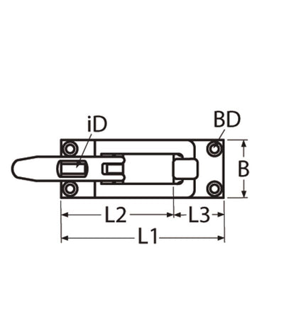 Marinetech Overvalscharnier 80x28mm