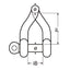 Marinetech D-Sluiting Gedraaid 12mm