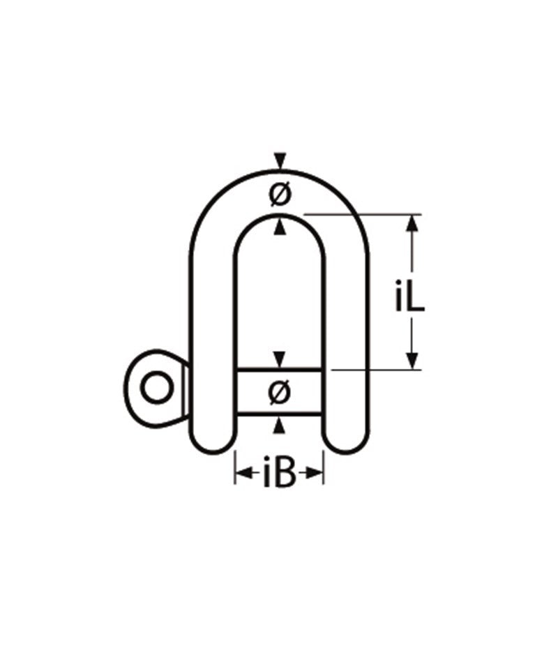 Marinetech D-Sluiting Borgbout 8mm