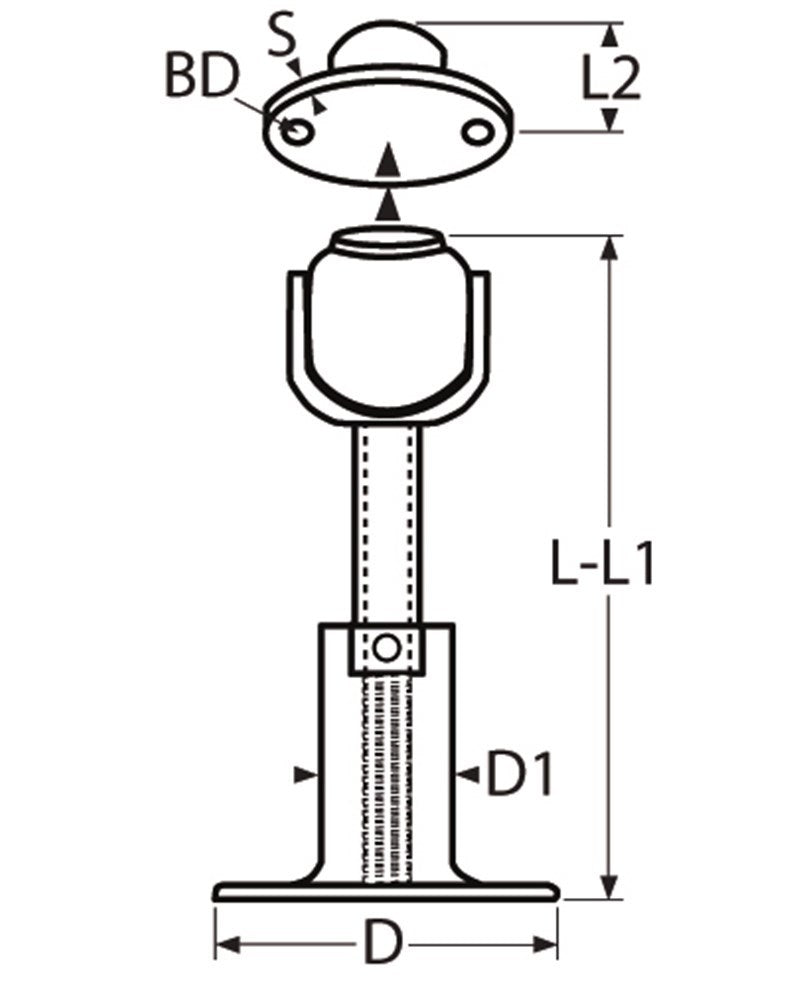 Marinetech Deurklem