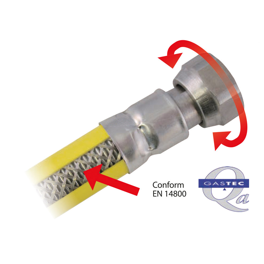 Scanpart flexibele gasslang 75cm