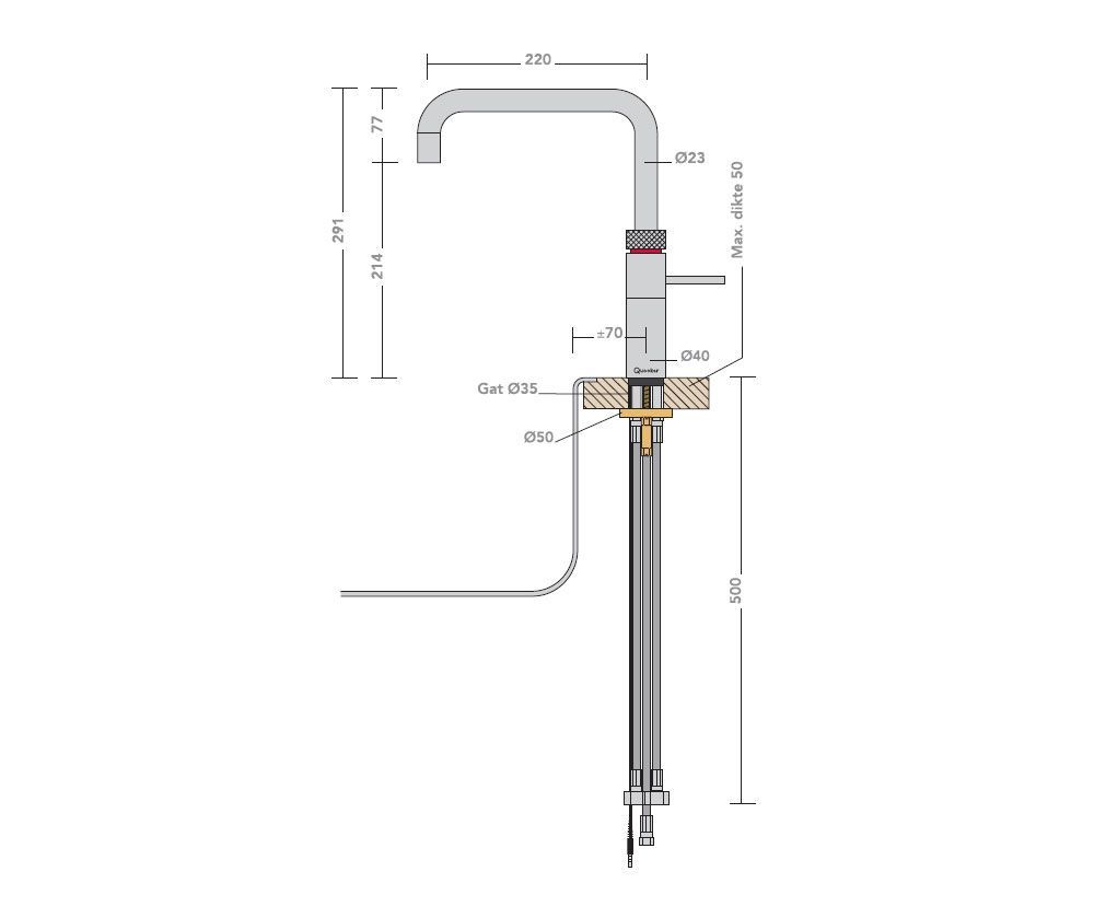 Quooker Fusion Square Chroom