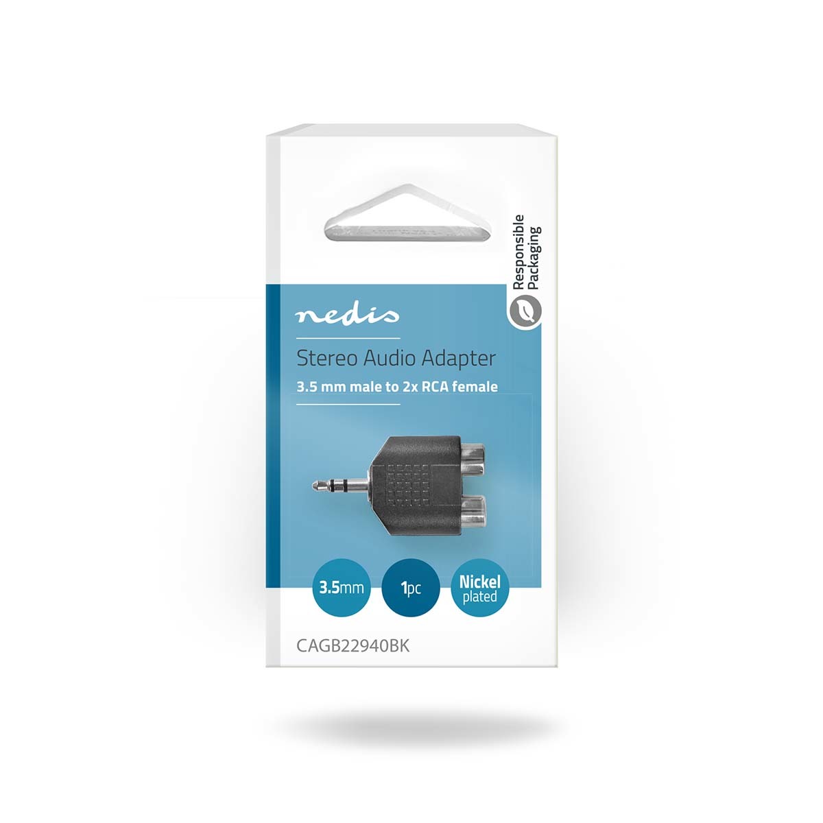 Nedis 2x RCA contra 3,5mm jack