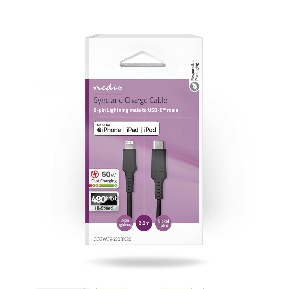 Nedis Lightning Kabel