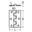Marinetech Scharnier 50x35 mm