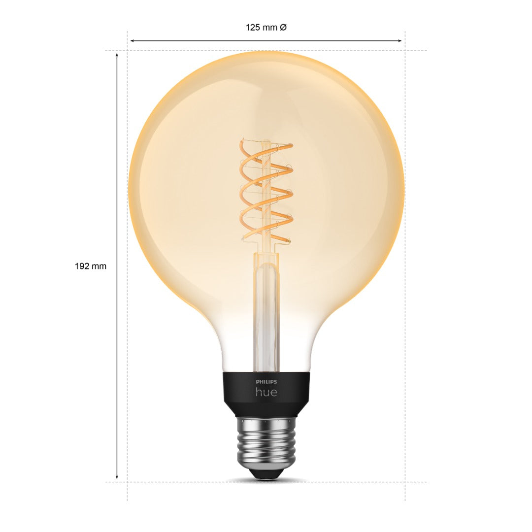 Philips HueW 7.2W Fil G125 E27EU