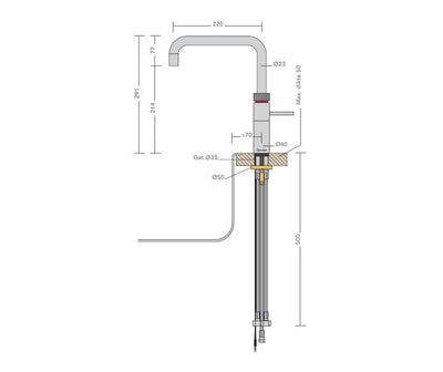 Quooker Fusion Square RVS