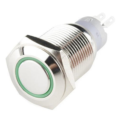 Hollex Aan/Uit Drukknop RVS 12V
