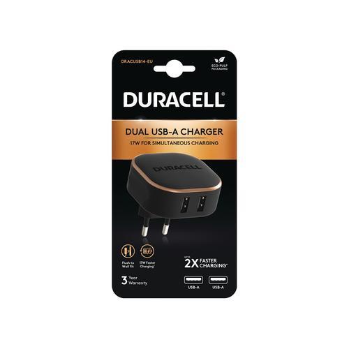 Duracell Charger 2XUSB-A 3.4A