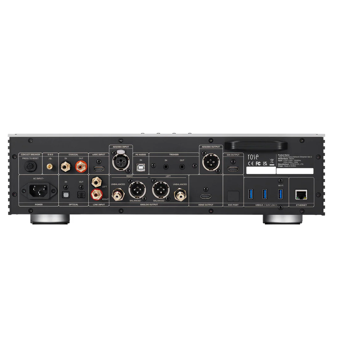 Hifi Rose RS151 zilver