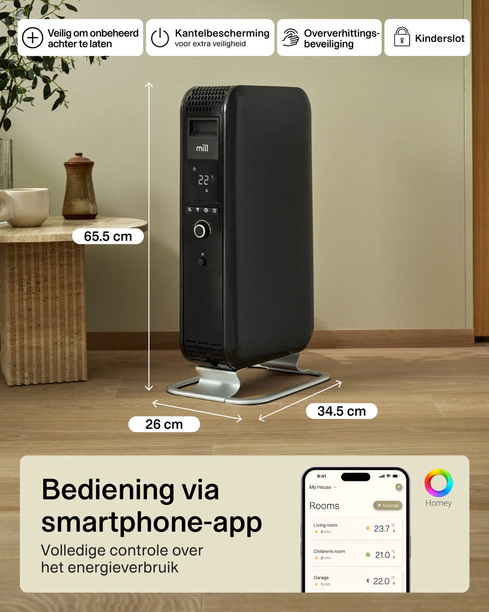 Mill OIL1500WIFI3 Black