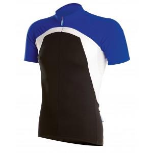 Bioracer CYCLONE fietsshirt korte mouwen blauw met wit heren