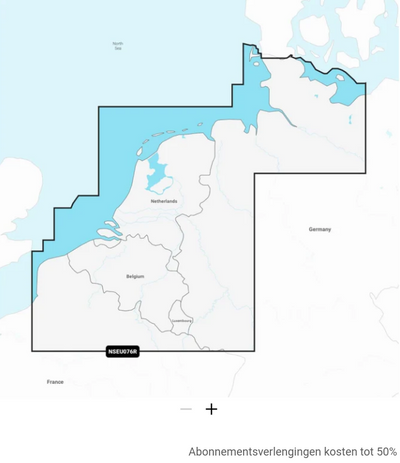 Garmin NVEU076R Benelux en Duitsland, West - Waterkaarten