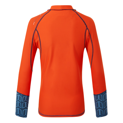 Gill Pro Rash Vest LS UV+ shirt lange mouwen oranje junior