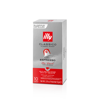 Illy Capsules Classico 10 cups, met een zachte en fluweelachtige smaak