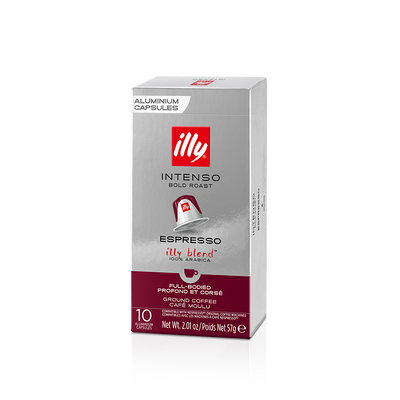 Illy Capsules Intenso 10 cups 10 cups, met een volle smaak en is licht bitter van smaak