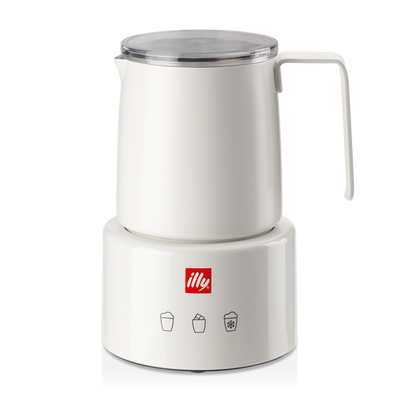 Illy Wonderbox 1 melkopschuimer met Aribica koffie en Judy Chicago kopjes