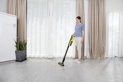 Karcher VC 4s Cordless EU Vermogensregeling, met 2 prestatieniveaus