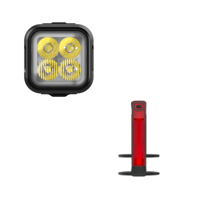 Knog Blinder Pro 600 + Plus Rear Twinpack fietsverlichting set