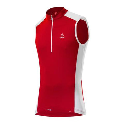 Loffler Hot Bond SL fietsshirt zonder mouwen rood heren