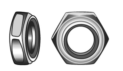 Marinetech Din985 M3 zelfborgende moer M3 (6suks)