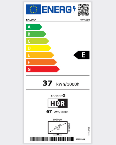 Salora 40FA550 Led televisie met Android smart TV en Chromecast