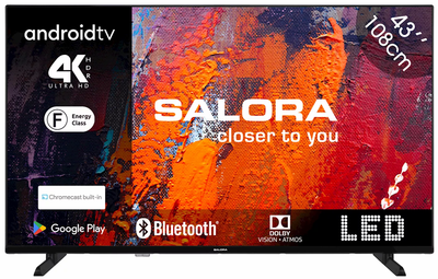 Salora 43UA550 slanke Android Smart televisie