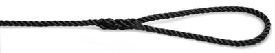 U-Rope Landvast 10 mm x 4.5 m met 20 cm oogsplits zwart